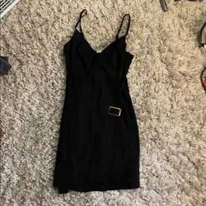 Black mini dress